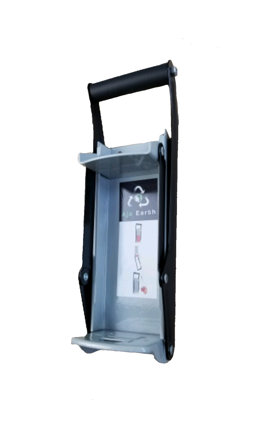 Electric Wall Mounted Can Crusher with Bottle Opener, Aluminum